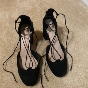 Aldo Black Suede Dress Shoes